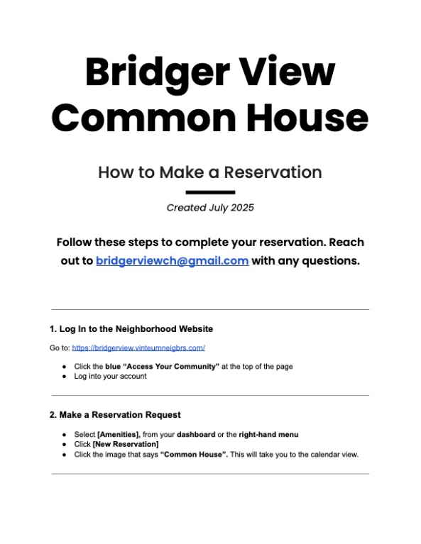 How to Make a Reservation – Click Here